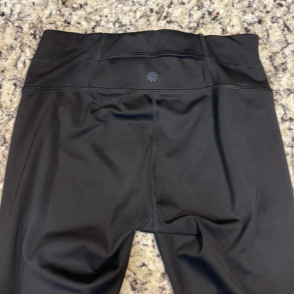 Athleta Womens Leggings XS Black w/Side Ventilation - Picture 2 of 5
